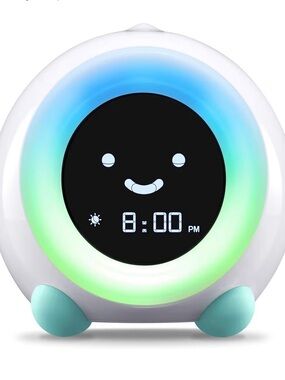 LittleHippo Mella Kids Alarm Clock, Sleep Trainer, Nightlight, Sound Machine